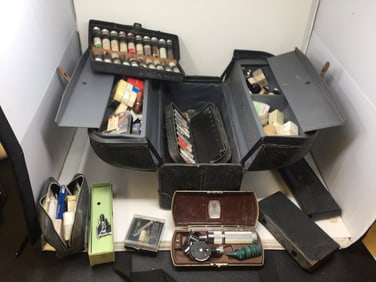 Antique/Vintage Doctors Bag w/Accessories