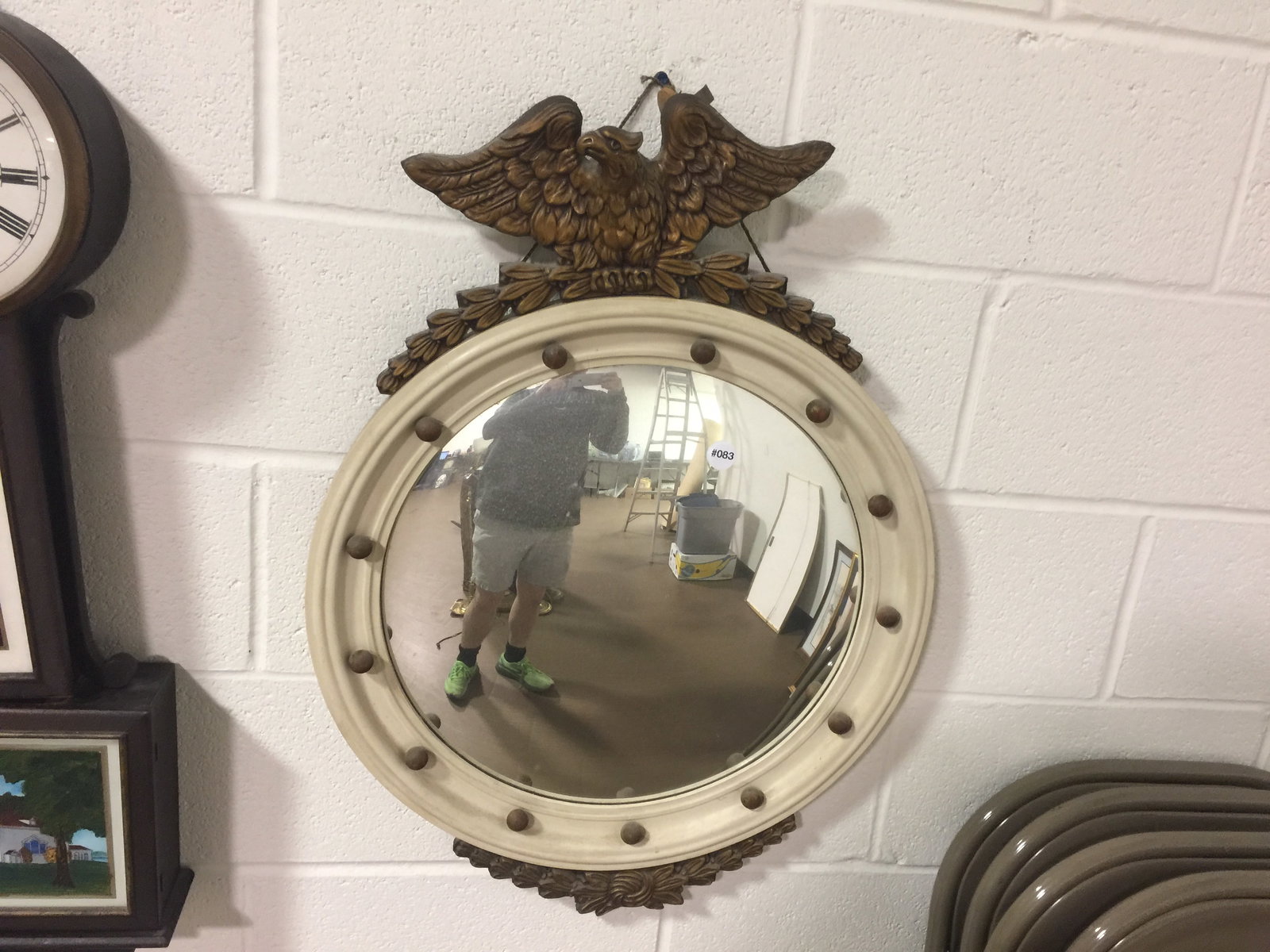 Antique Federal Style Bullseye Mirror (1 of 6)