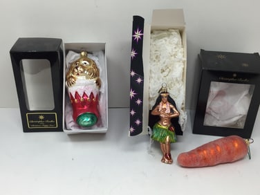 (3) Christopher Radko Ornaments