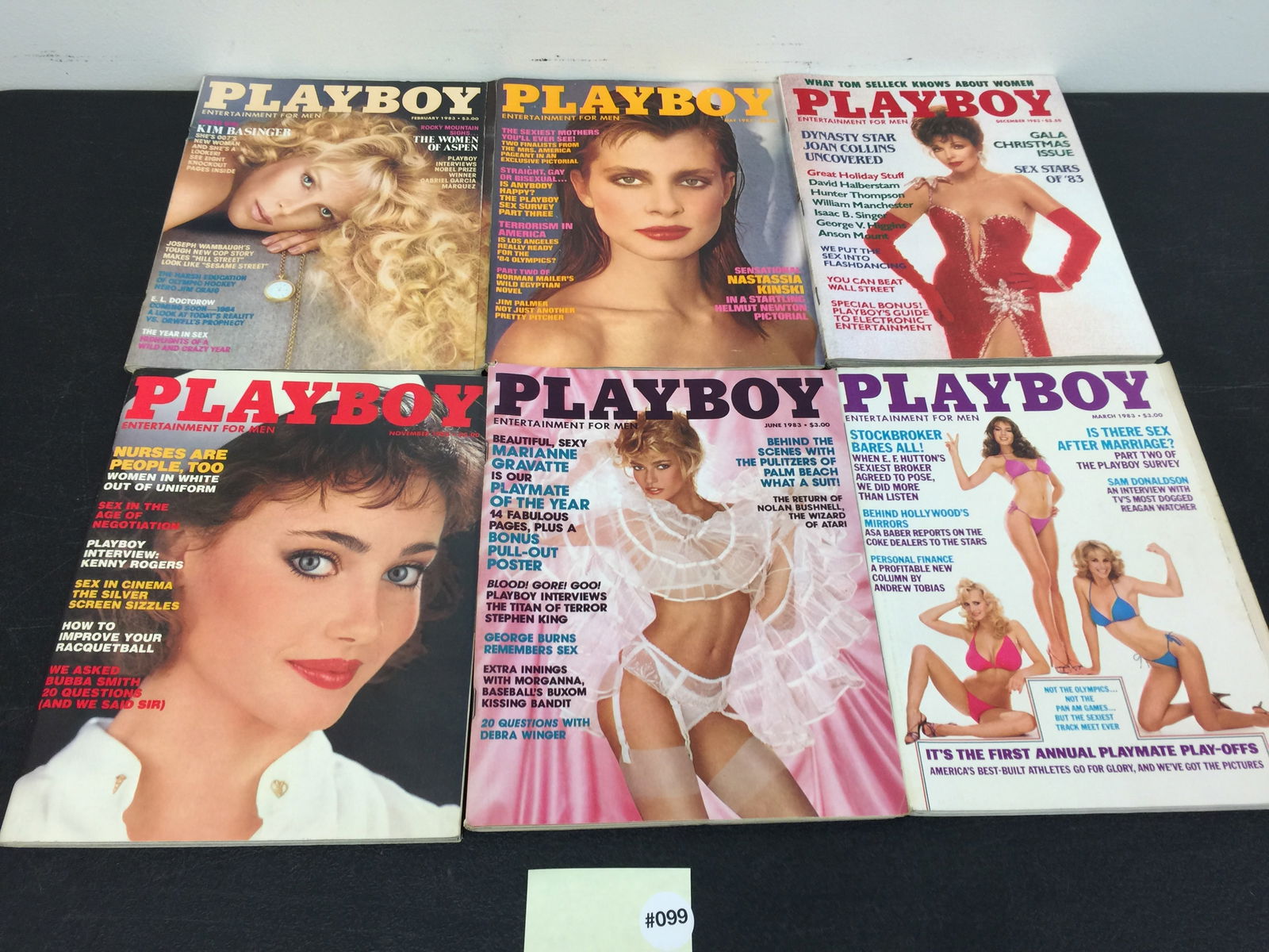 (12) 1983 Playboy Magazines (1 of 2)