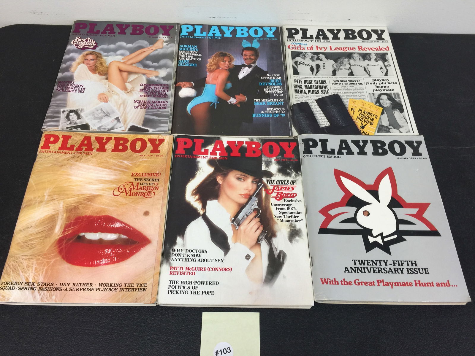 (12) 1979 Playboy Magazines (1 of 2)