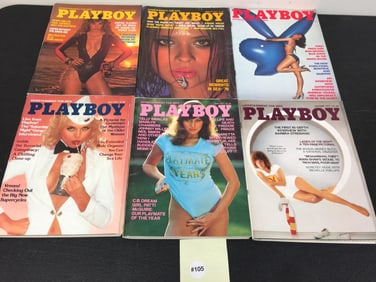 (12) 1977 Playboy Magazines