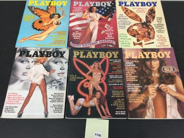 (12) 1976 Playboy Magazines