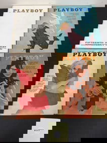 (4) 1969 Playboy Magazines