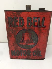 Red Bell Motor Oil Can