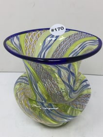 Artist Signed Art Glass Vase