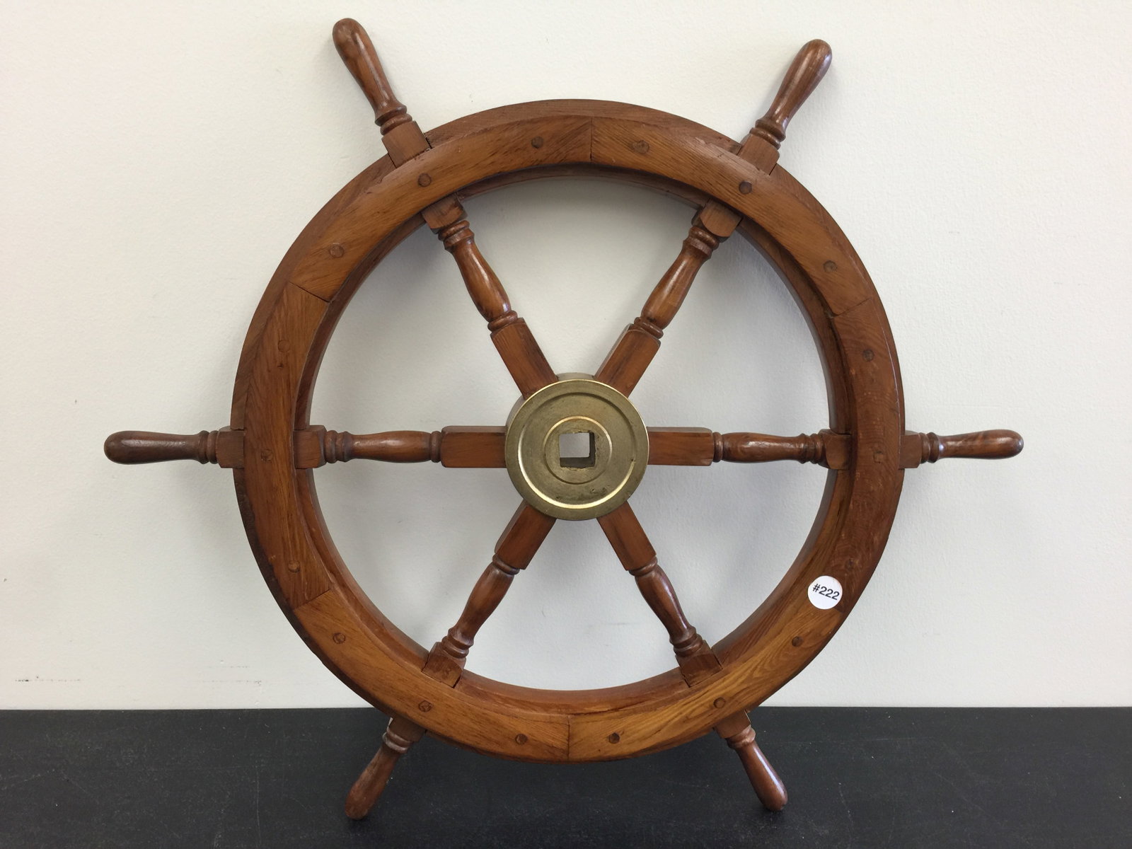 Vintage Ships Wheel: 26" W