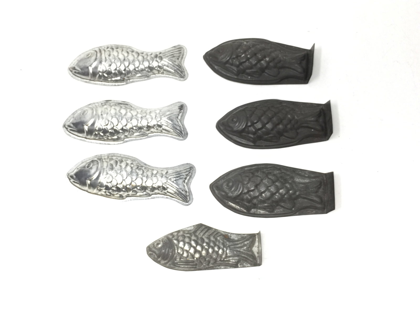 Fish Candy Molds: about 5" in length, 7 total