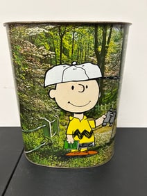 Vintage Peanuts Trash Can