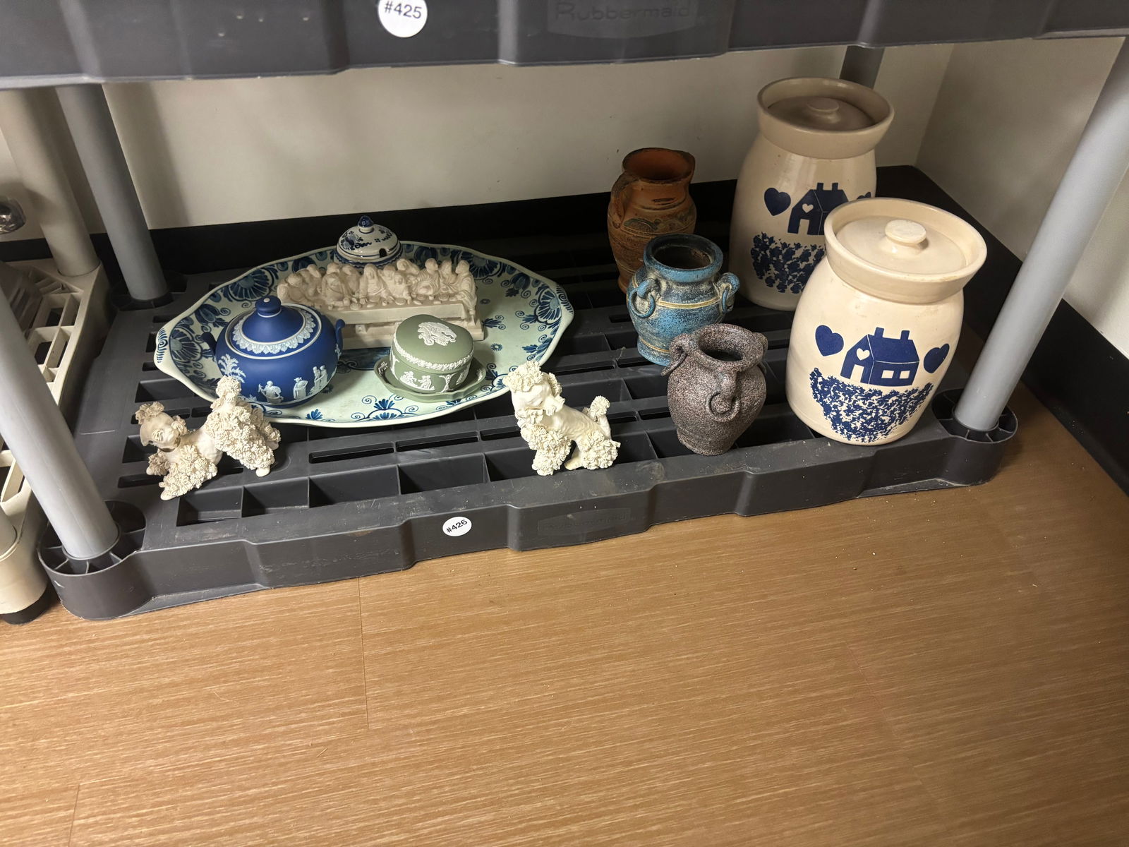 Pottery Lot: Includes Wedgwood, Delft and more.
