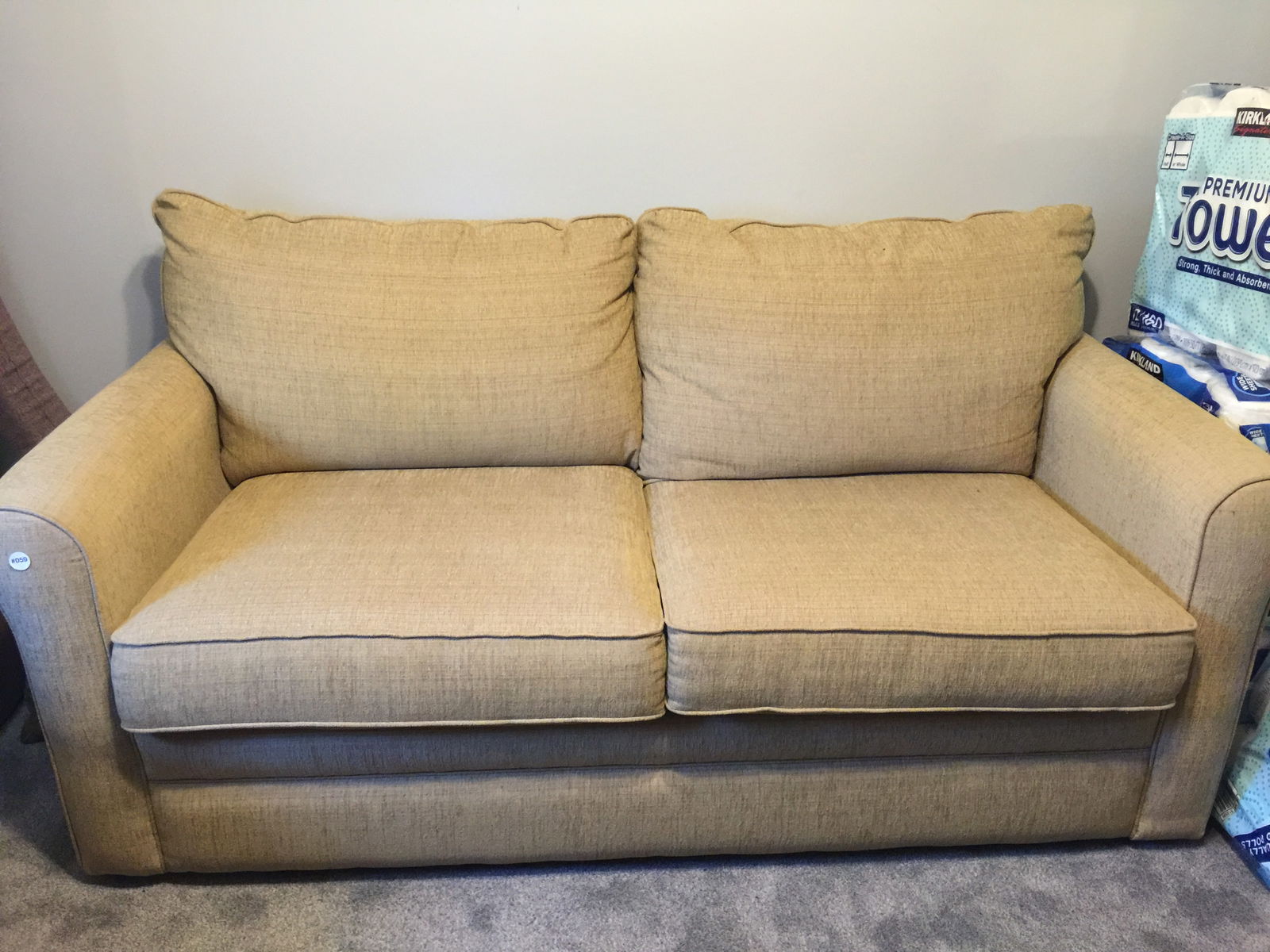 La-Z-Boy Sleeper Sofa: 36" x 72" x 28".