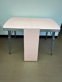 Vintage Pink Chrome Table