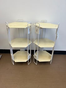 Pair of Decorator Metal Tier Stands