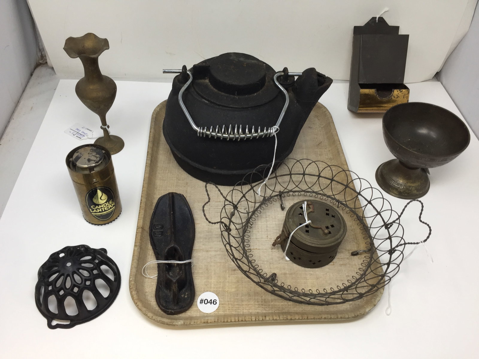 Metalware: Includes a mix of vintage & new metal items. Teapot 6x9".