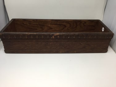 Carved Oak Plant Box