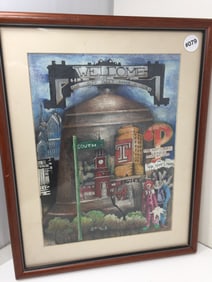 Vintage Philadelphia Watercolor