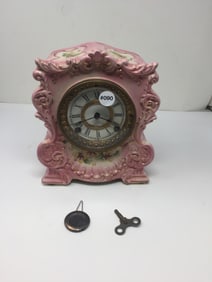 Ansonia China Case Clock
