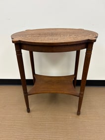 Antique Oval Oak Stand