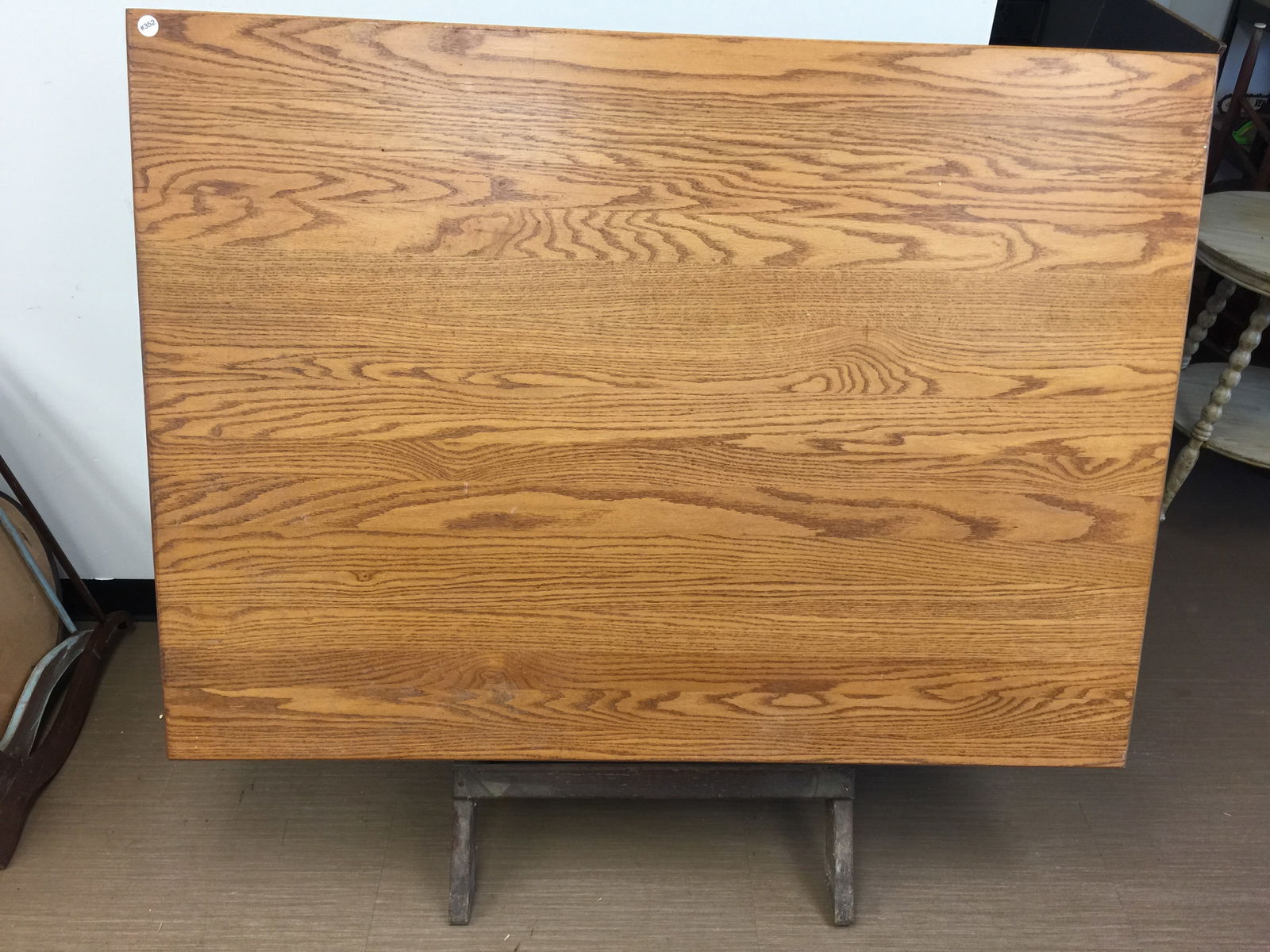 Antique Oak Drafting Table (1 of 5)