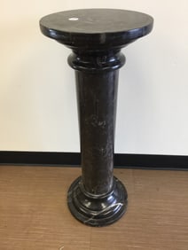 Antique Gray Marble Pedestal