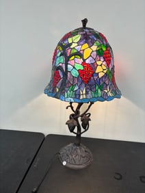 39" Tiffany Style Bird Lamp