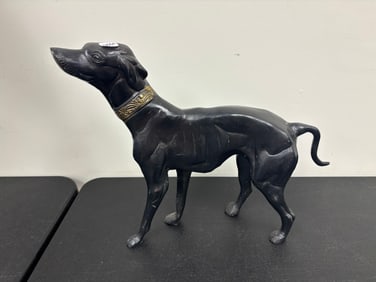 Bronze Borzoi Dog Statue