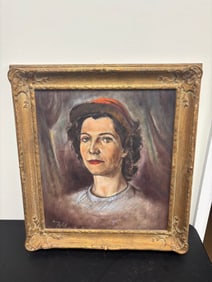 American Mid Century Portrait Painting