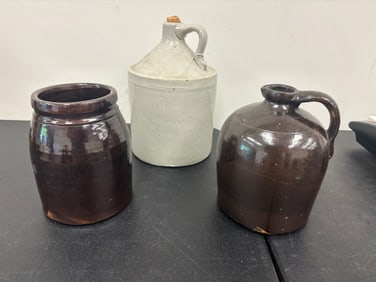 (3) Pcs Stoneware