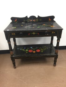 Folk Art Decorated Washstand