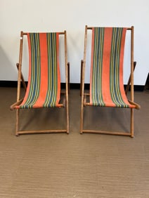 Pair of Antique Beach Chairs