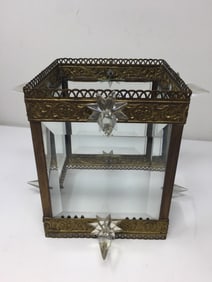 Antique Brass Display Case