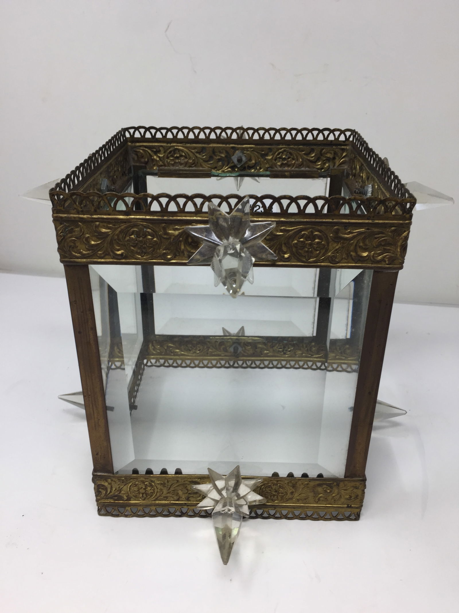 Antique Brass Display Case (1 of 5)