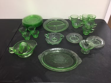 Green Depression Glass