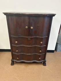 Antique Double Bonnet Chest