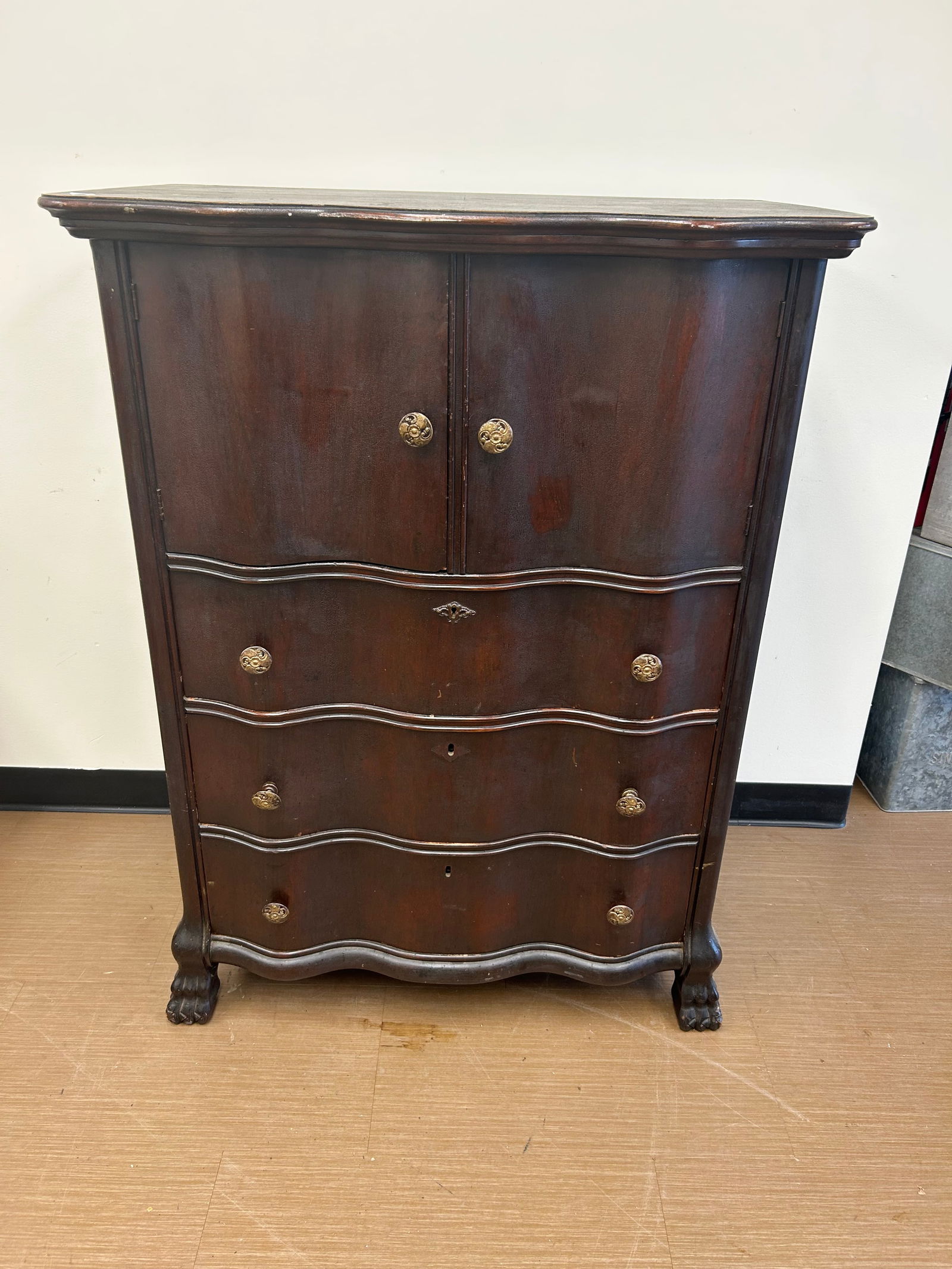 Antique Double Bonnet Chest (1 of 6)