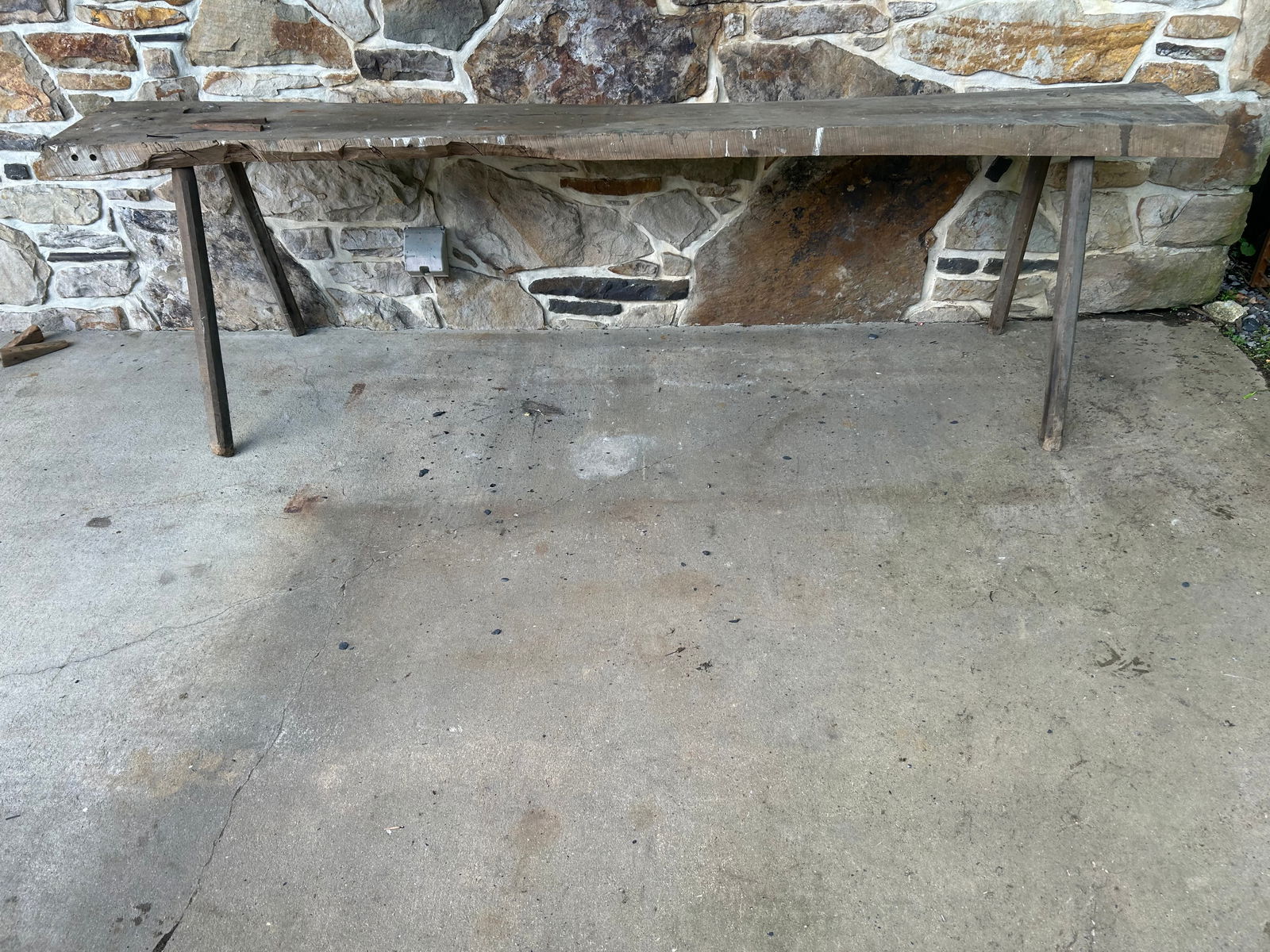 Primitive Butchers Bench (1 of 4)