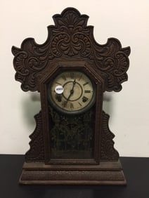 Ingraham Carved Gingerbread Clock