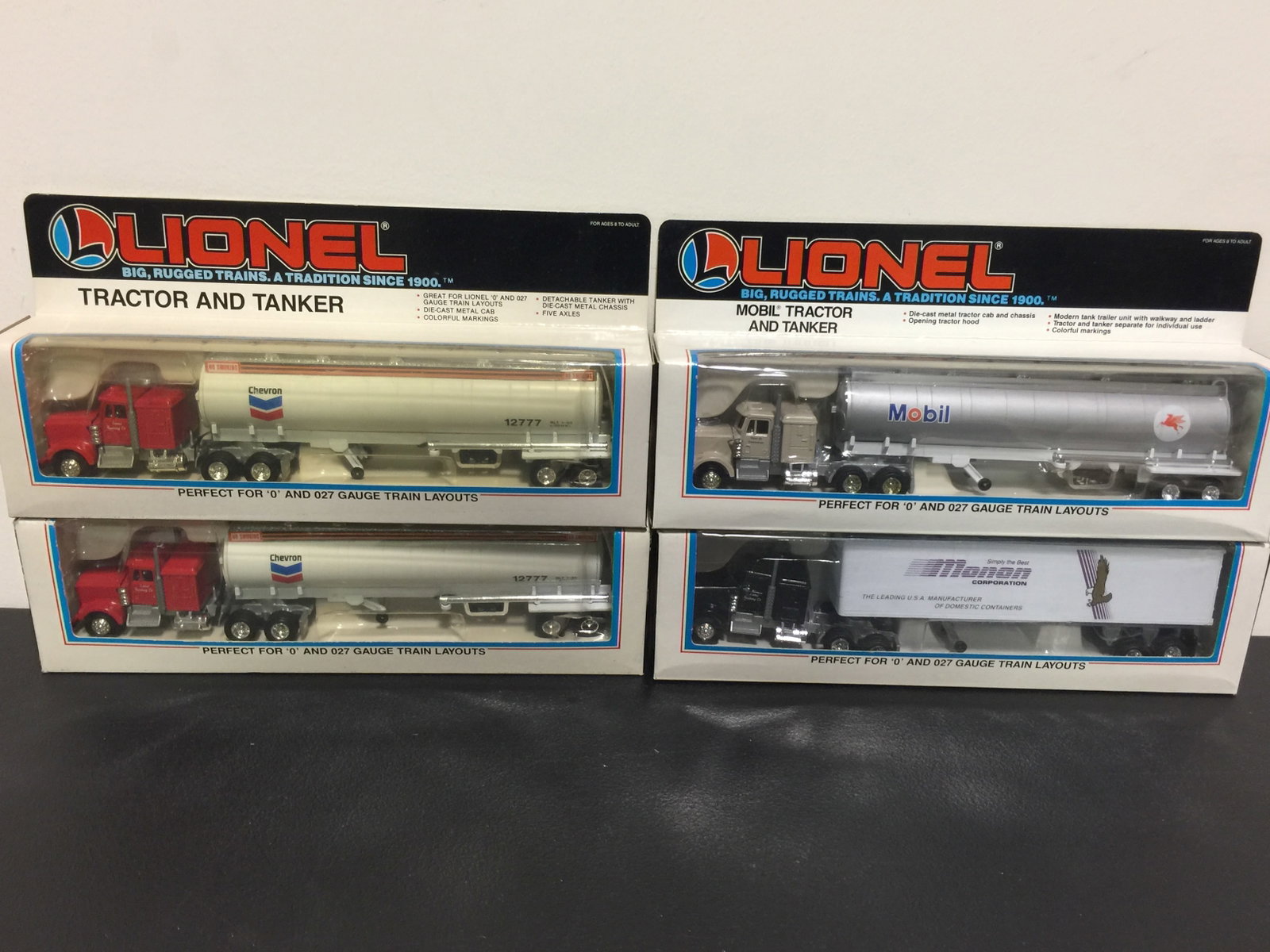 4 Lionel Tractor & Tankers: ALl NIB.