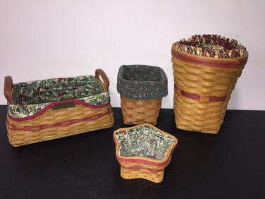 4 Longaberger Baskets