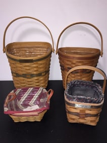 4 Longaberger Baskets