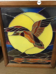 Stain Glass Window: 24"x19".