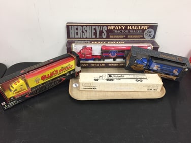 4 Diecast Trucks