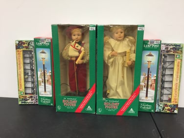 Vintage Christmas Figures and Lights