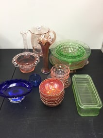 Colored Glass Lot