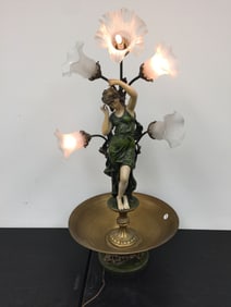 Art Nouveau Figural Lamp