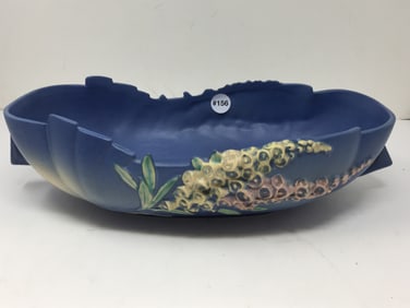 Roseville Blue Foxglove Bowl