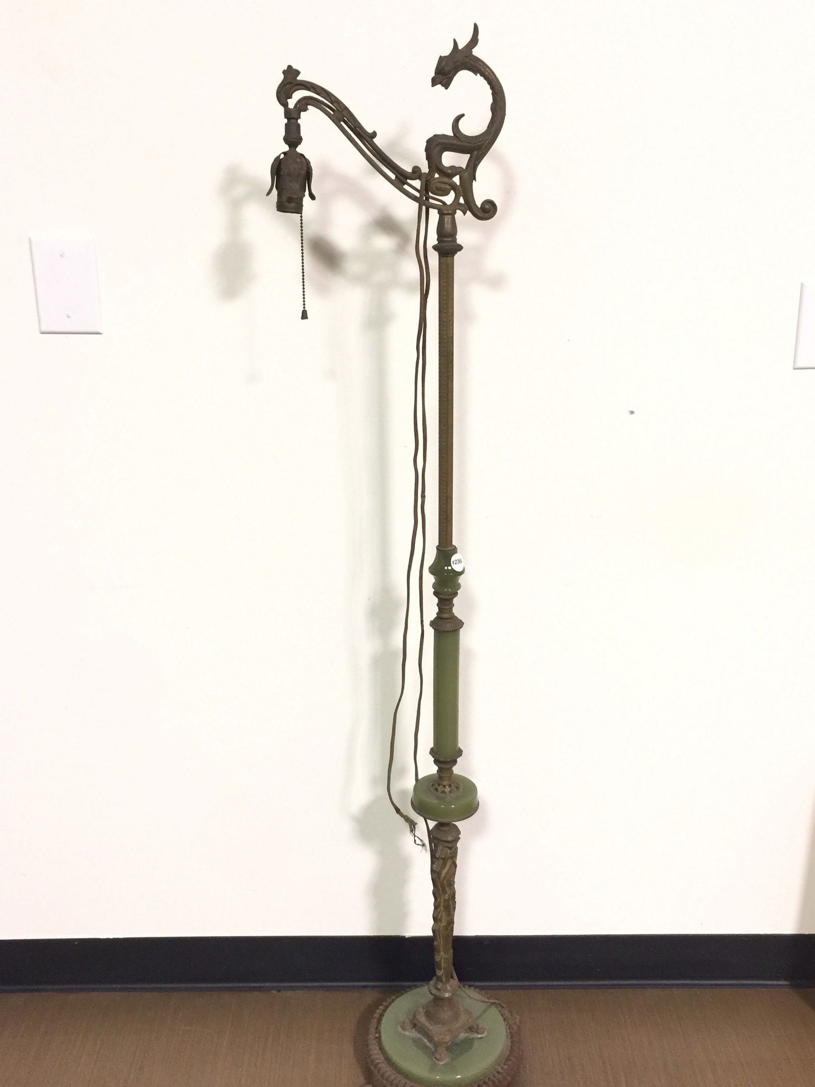 Akro Agate Jadeite Figural Lamp (1 of 7)