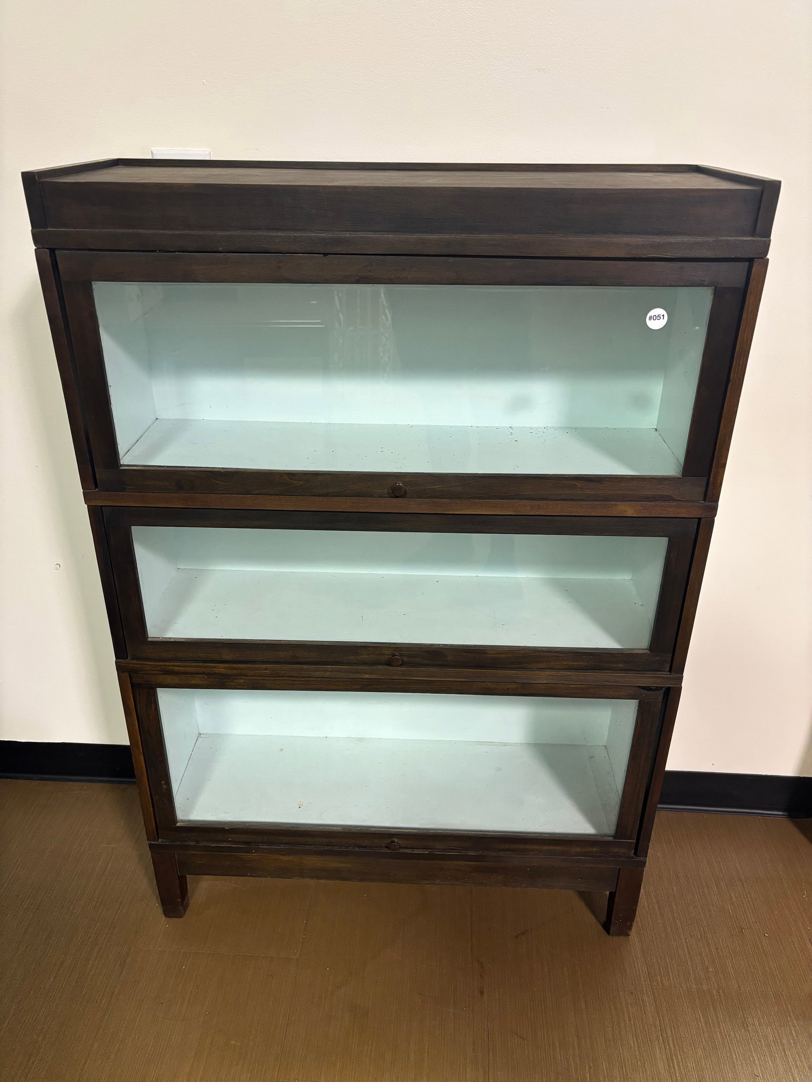 Globe Wernicke Barrister Bookcase: has original label, 34"x11"x49".