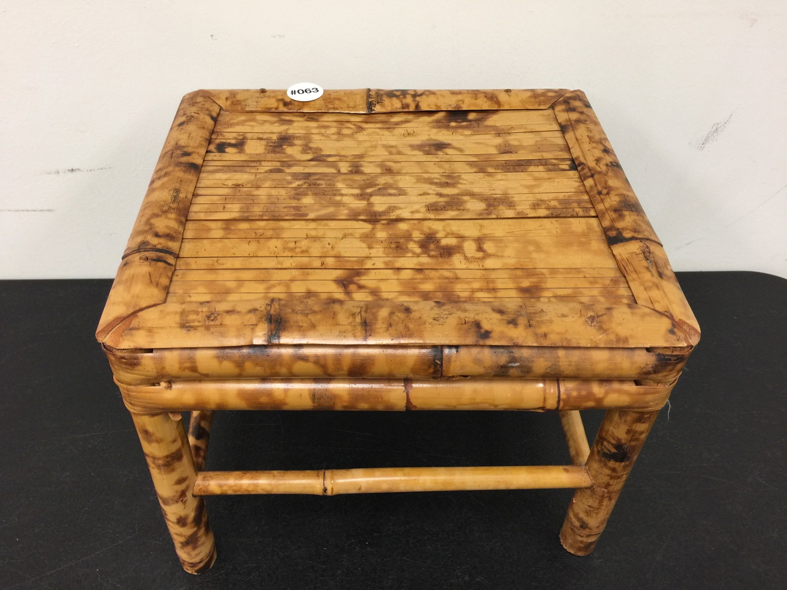 Mid-Century Modern Stool: 11" x 10" x 9"