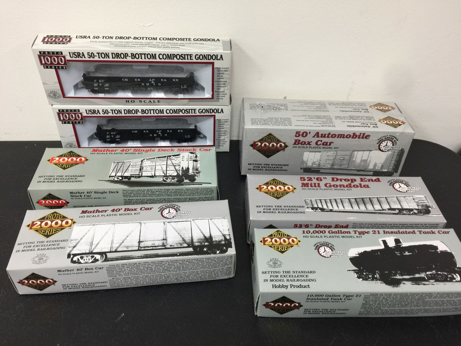 (8) Proto Series HO Scale Train Cars (1 of 4)